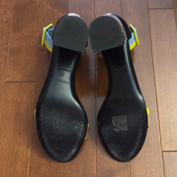 Pierre Hardy Patent Leather Multi-Colour Sandals - Picture 4 of 6